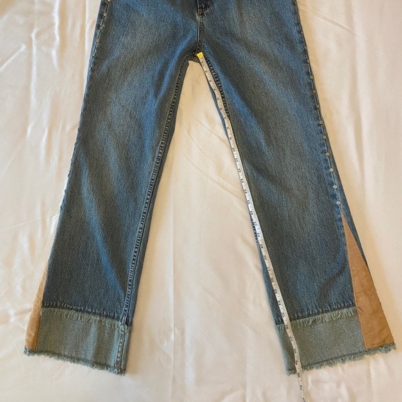 Vtg ‎ 90's-LA Blues-Flare-Mid Rise-Rivet-Denim Suede-Women's Size 8-Boho Country - Picture 7 of 12